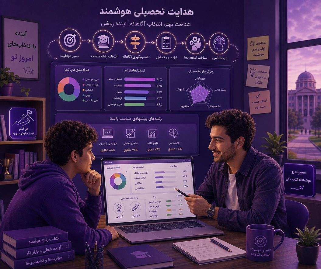 خدمات تخصصی هدایت تحصیلی هوشمند